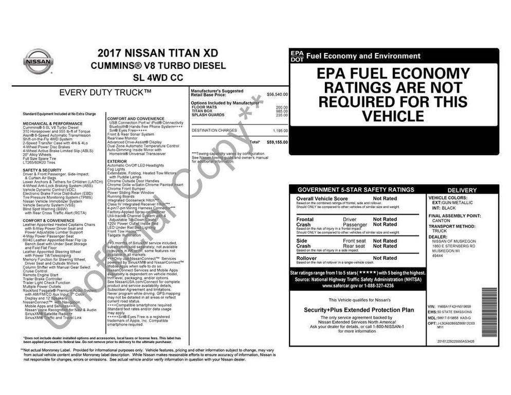 used 2017 Nissan Titan XD car, priced at $19,566