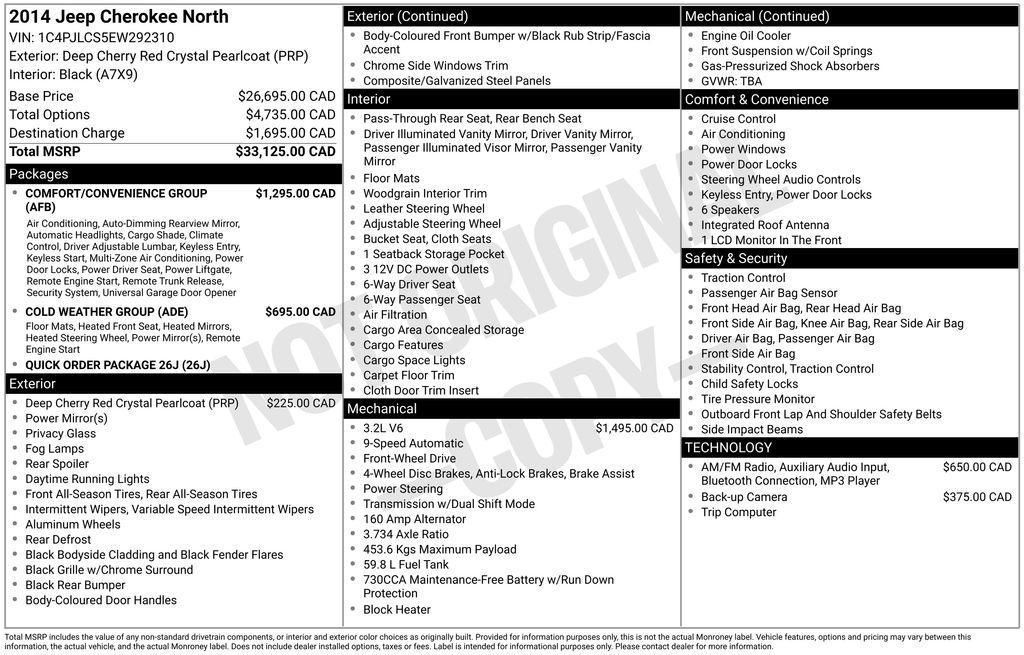 used 2014 Jeep Cherokee car, priced at $7,433