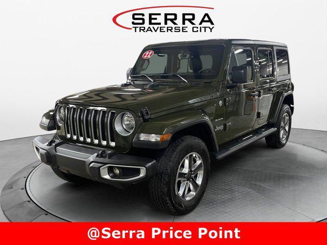 used 2022 Jeep Wrangler Unlimited car, priced at $37,386