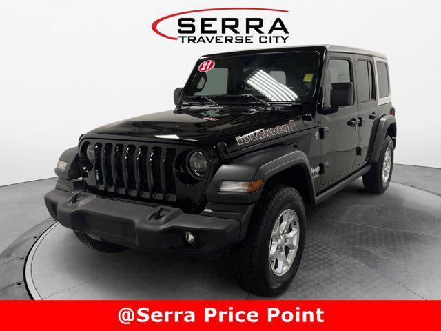 used 2021 Jeep Wrangler Unlimited car, priced at $31,427