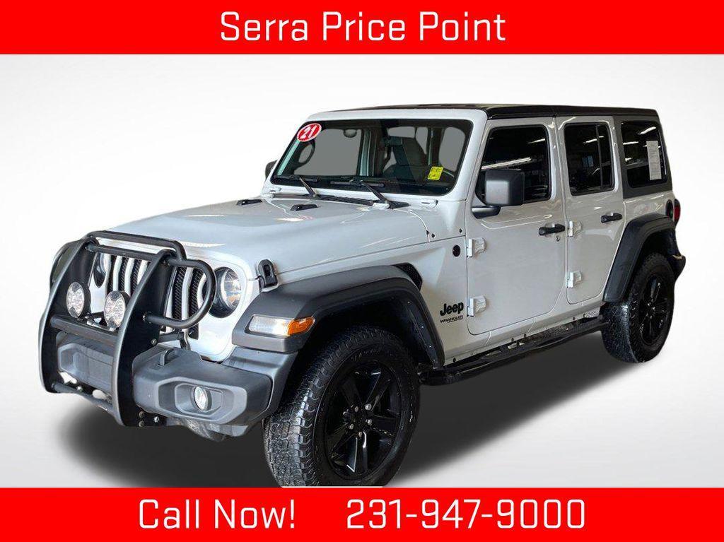 used 2021 Jeep Wrangler Unlimited car, priced at $19,933