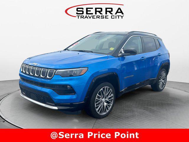 used 2022 Jeep Compass car, priced at $22,150