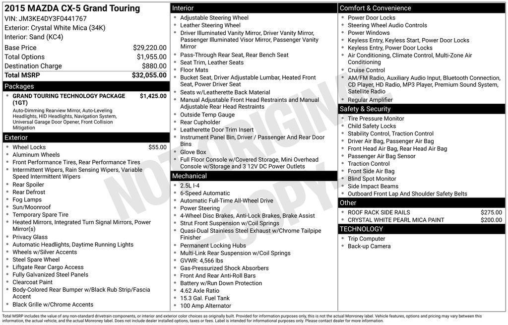 used 2015 Mazda CX-5 car, priced at $5,933