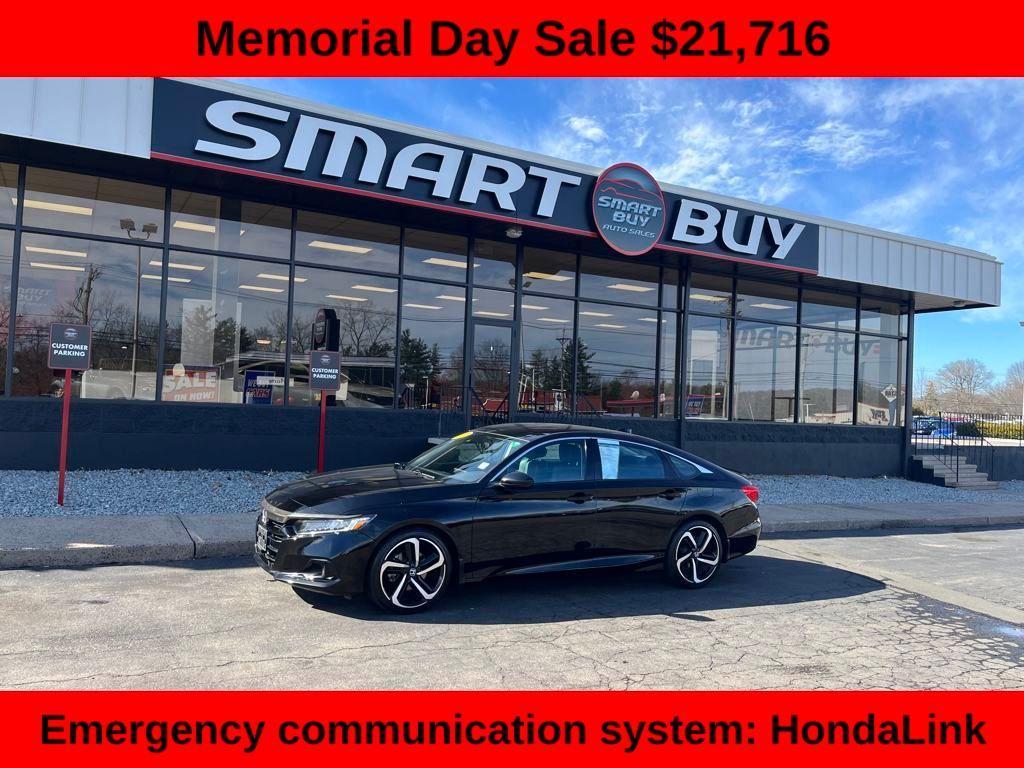 used 2021 Honda Accord car, priced at $21,716