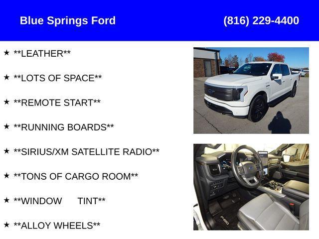 used 2022 Ford F-150 Lightning car, priced at $39,489