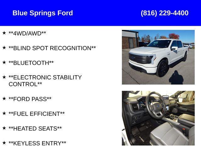 used 2022 Ford F-150 Lightning car, priced at $46,491