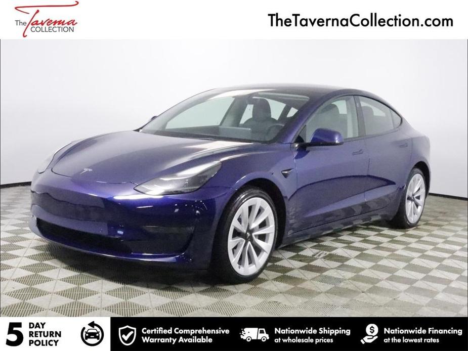 used 2022 Tesla Model 3 car, priced at $21,199