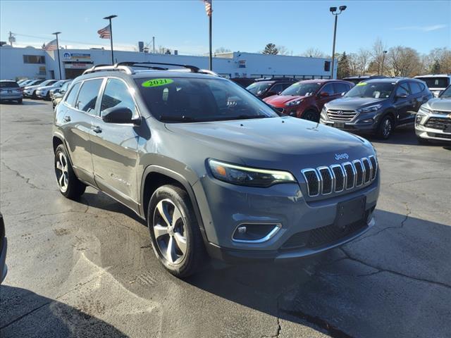 used 2021 Jeep Cherokee car, priced at $24,821