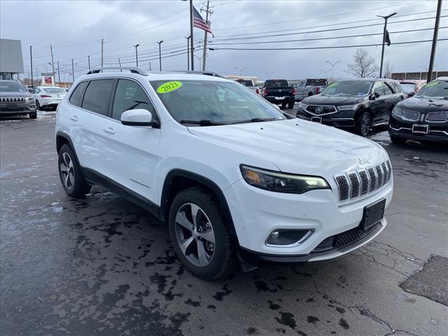 used 2021 Jeep Cherokee car, priced at $25,645