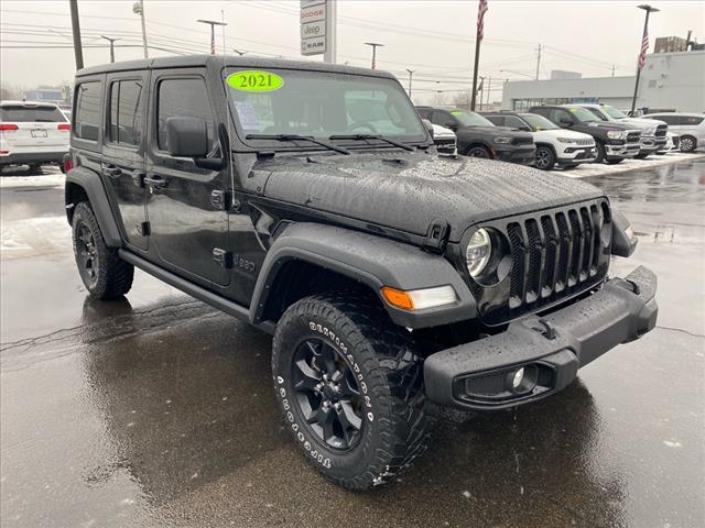 used 2021 Jeep Wrangler Unlimited car, priced at $30,491