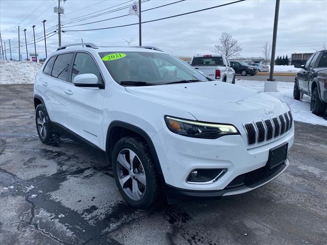 used 2021 Jeep Cherokee car, priced at $24,321