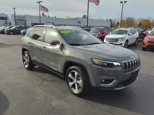 used 2021 Jeep Cherokee car, priced at $26,077