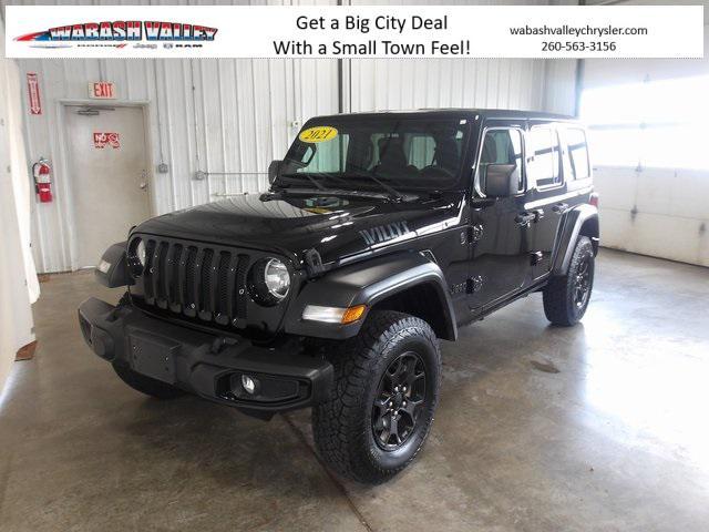 used 2021 Jeep Wrangler Unlimited car, priced at $31,447