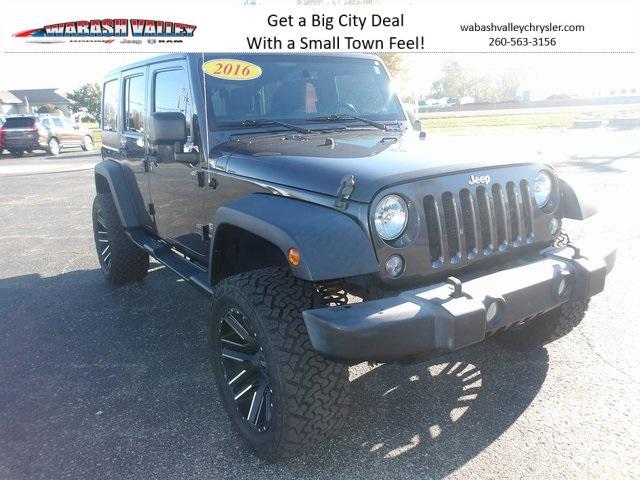 used 2016 Jeep Wrangler Unlimited car, priced at $17,985