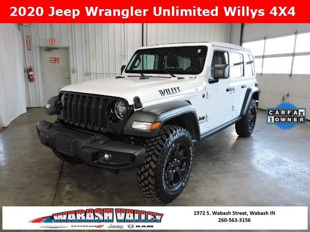 used 2020 Jeep Wrangler Unlimited car, priced at $31,624