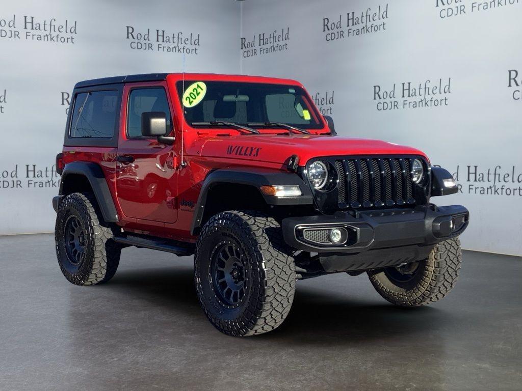 used 2021 Jeep Wrangler car, priced at $27,165