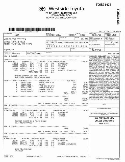 used 2024 Toyota 4Runner car, priced at $44,000