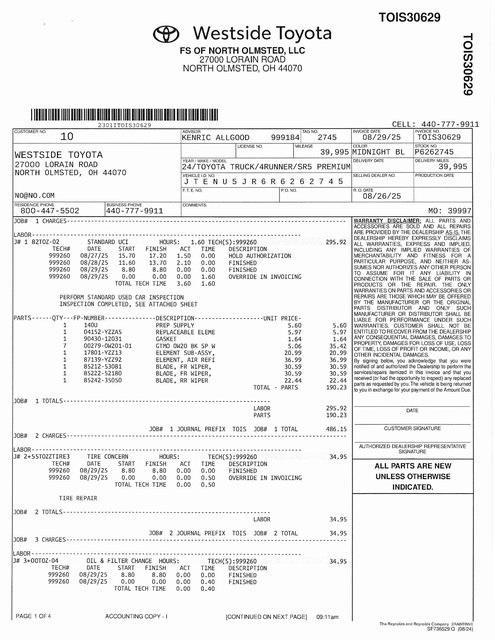 used 2024 Toyota 4Runner car, priced at $39,900