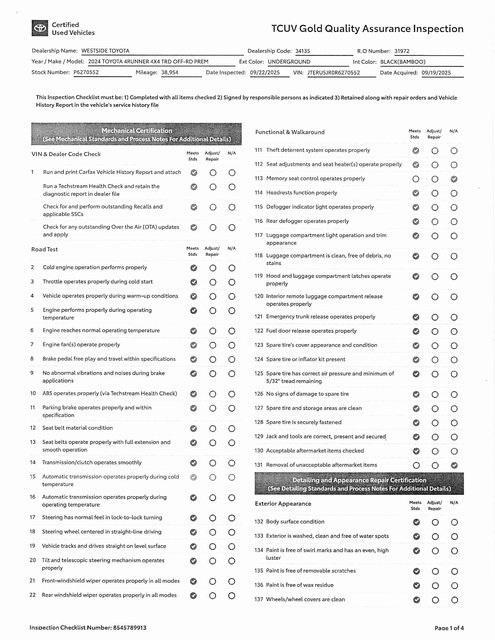 used 2024 Toyota 4Runner car, priced at $39,900