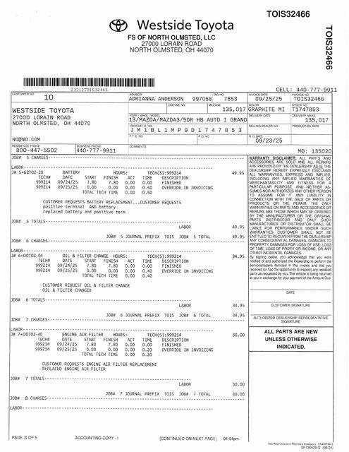 used 2013 Mazda Mazda3 car, priced at $6,900