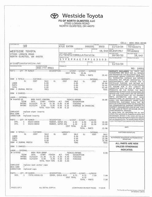 used 2021 Toyota Corolla car, priced at $21,000