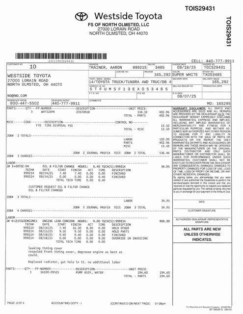used 2014 Toyota Tundra car, priced at $14,900