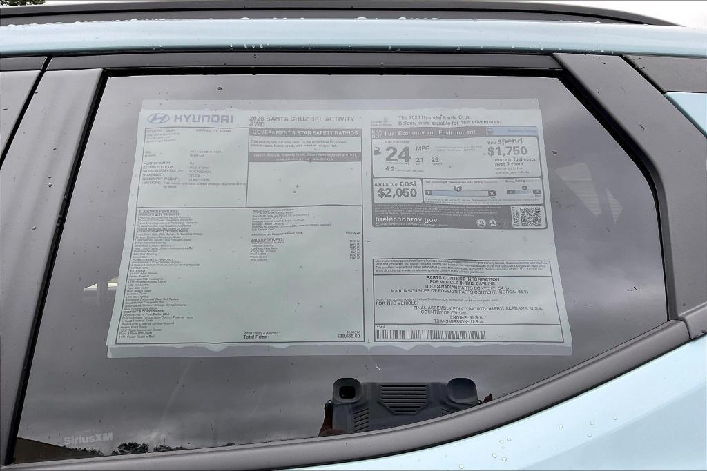 new 2026 Hyundai SANTA CRUZ car, priced at $39,753