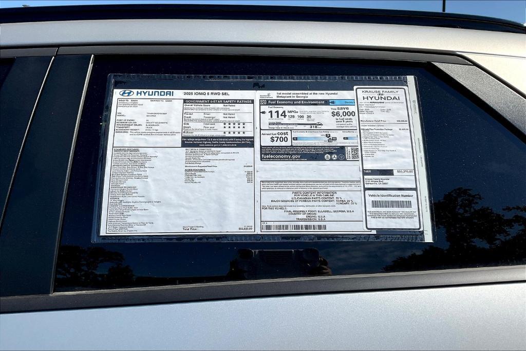 new 2025 Hyundai IONIQ 5 car, priced at $45,411