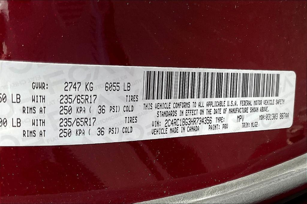 used 2017 Chrysler Pacifica car, priced at $11,152