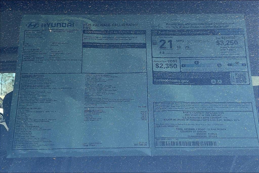 new 2026 Hyundai Palisade car, priced at $58,438