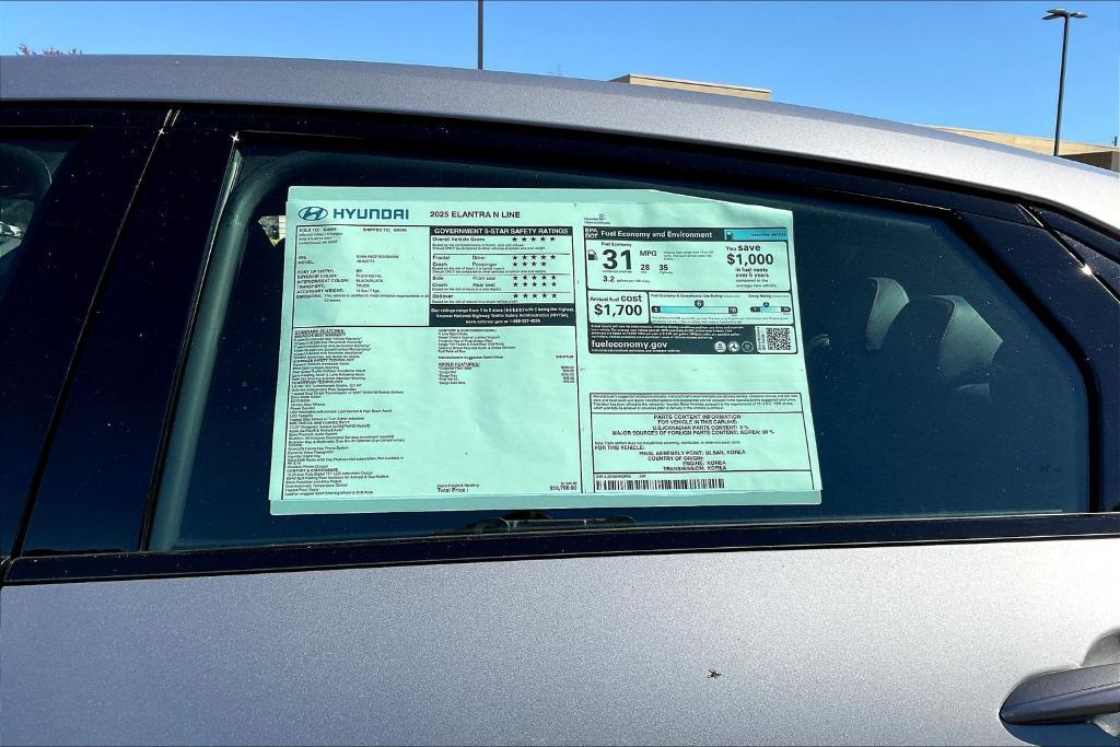 new 2025 Hyundai Elantra car, priced at $30,371