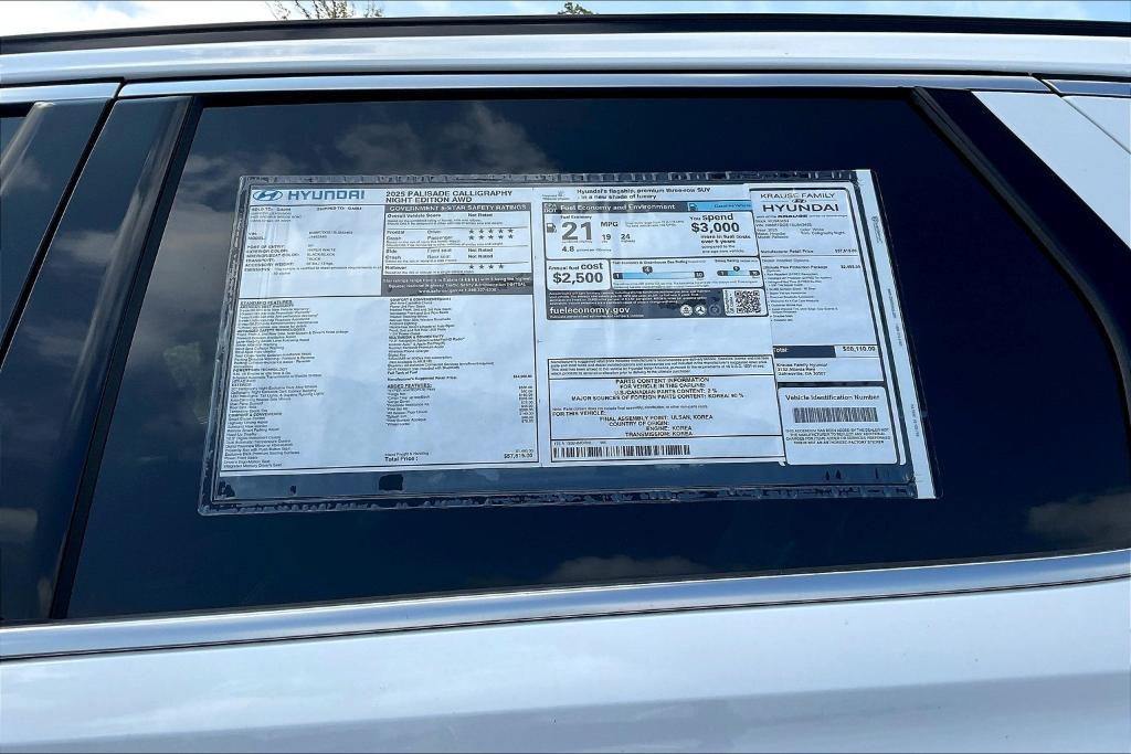 new 2025 Hyundai Palisade car, priced at $57,206