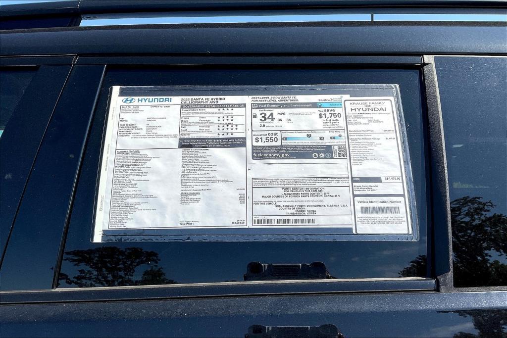 new 2025 Hyundai SANTA FE HEV car, priced at $50,075