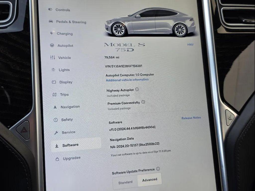 used 2016 Tesla Model S car, priced at $19,975