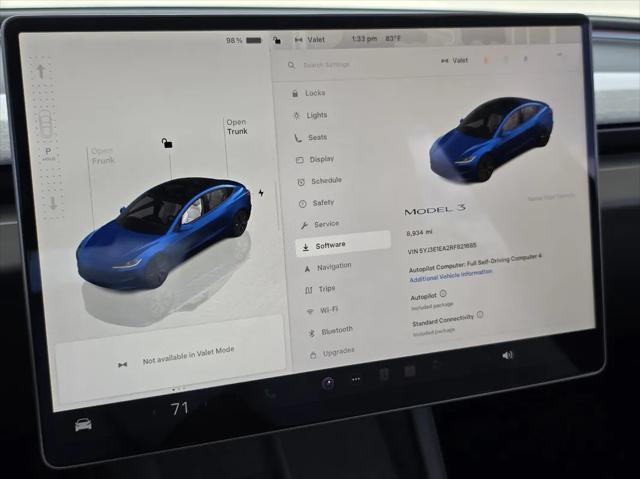 used 2024 Tesla Model 3 car, priced at $31,998