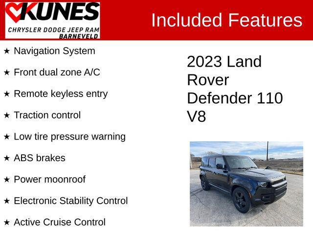 used 2023 Land Rover Defender car, priced at $99,877