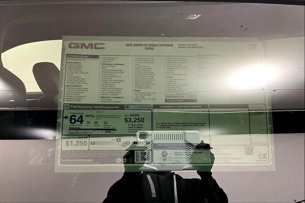 new 2025 GMC Sierra EV car, priced at $83,507