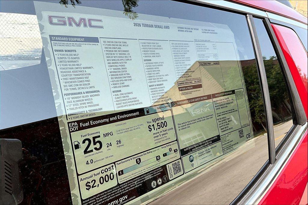 new 2026 GMC Terrain car, priced at $42,655