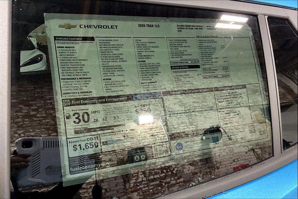 new 2026 Chevrolet Trax car, priced at $24,308