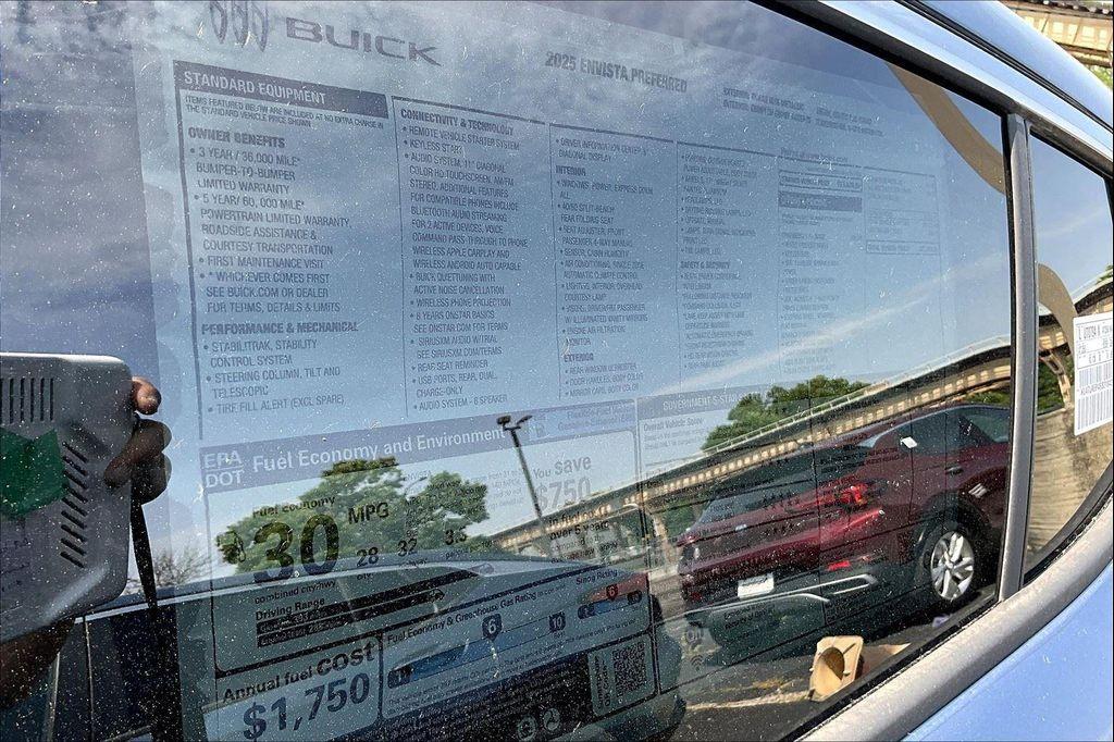 new 2025 Buick Envista car, priced at $24,227