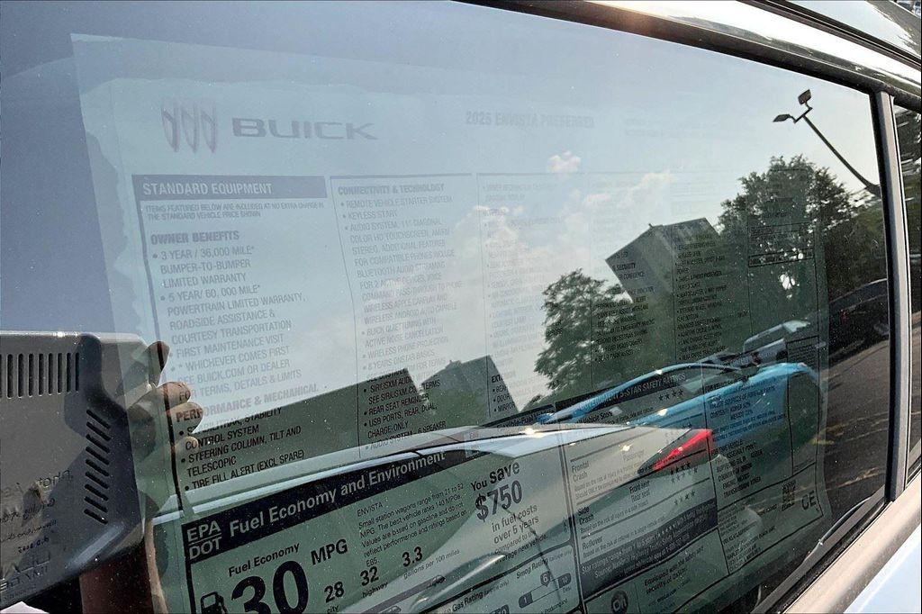 new 2025 Buick Envista car, priced at $26,828