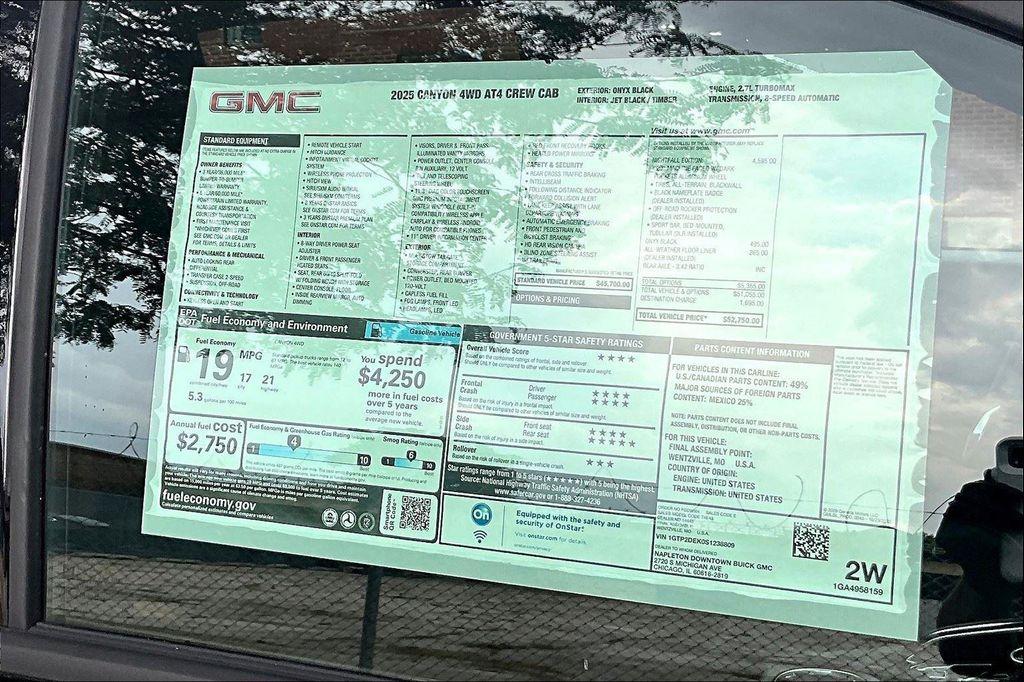 new 2025 GMC Canyon car, priced at $49,585