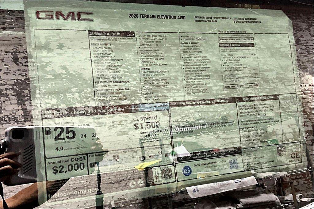 new 2026 GMC Terrain car, priced at $33,996