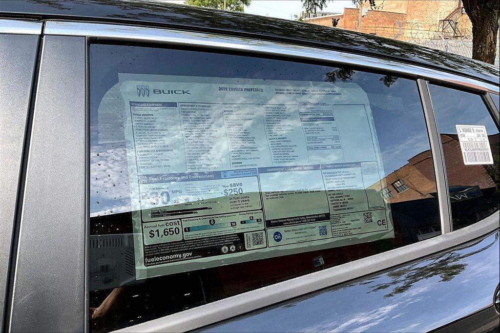 new 2026 Buick Envista car, priced at $26,755