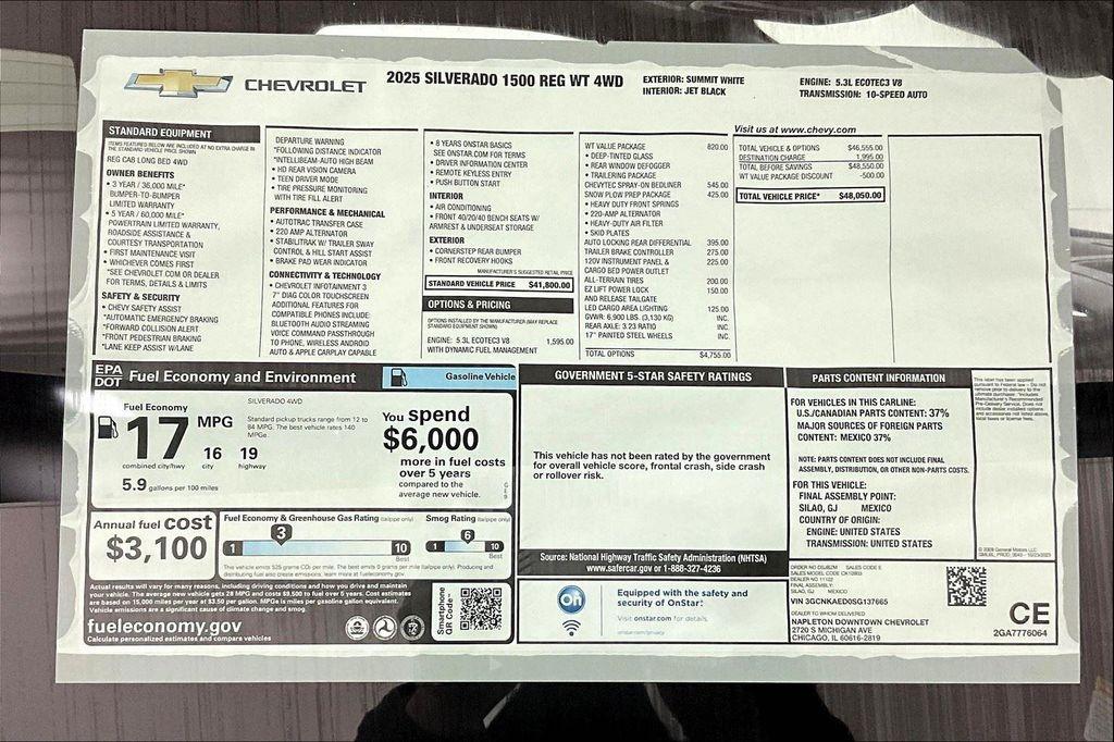 new 2025 Chevrolet Silverado 1500 car, priced at $39,035