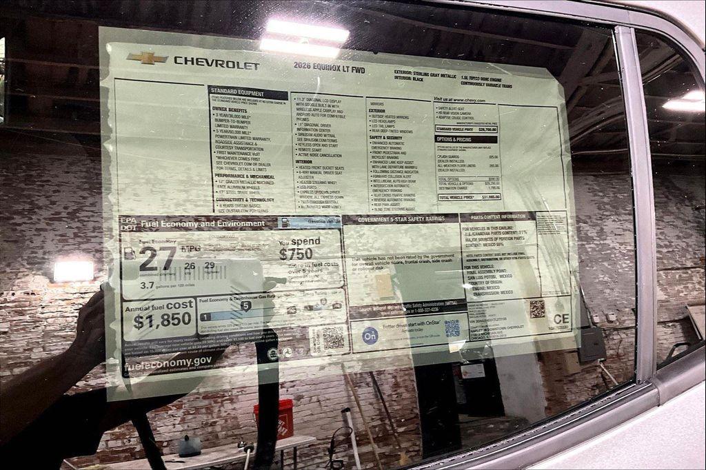 new 2026 Chevrolet Equinox car, priced at $28,443