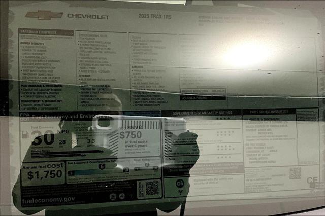 new 2025 Chevrolet Trax car, priced at $22,795