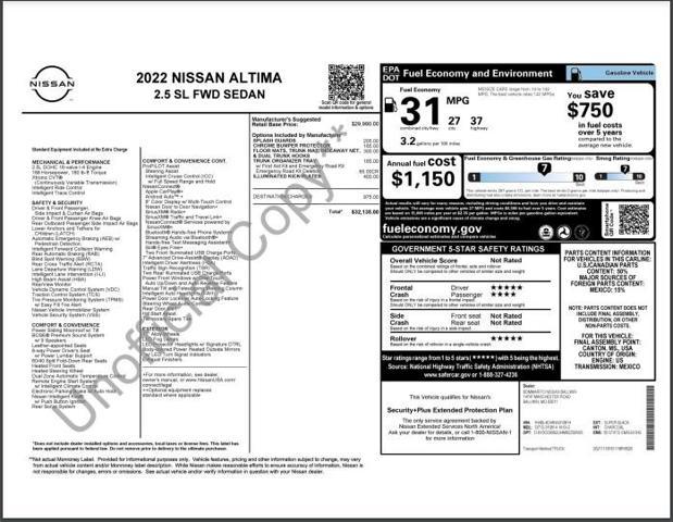 used 2022 Nissan Altima car, priced at $22,652