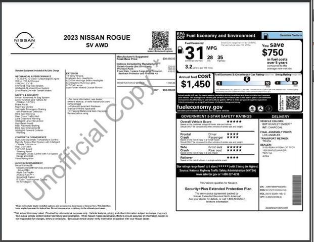 used 2023 Nissan Rogue car, priced at $27,302