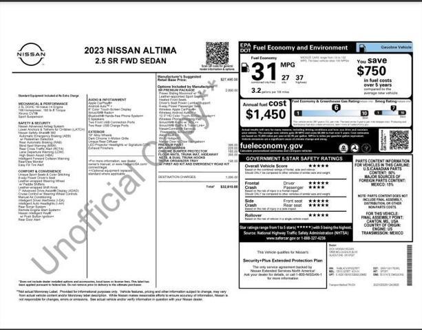 used 2023 Nissan Altima car, priced at $25,728